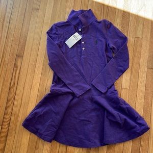 NWT POLO RL girls dress size 7/S NWT